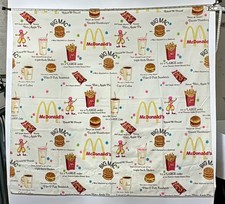 Vintage 1970s McDonalds Hawaii Franchise Employee Uniform Fabric Hemmed picture
