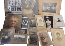 35 Vintage Photographs 1800s early 1900s. Post Cards & More picture