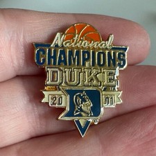 Vintage 2001 Duke University National Champions NCAA March Madness Lapel Pin picture