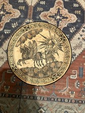 Vintage Greek Helios Chariot Wall Plate Handmade Greece 440 BC Classical Art picture