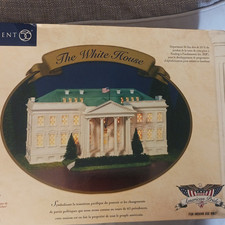 Department 56 American Pride The White House Illuminated Ceramic House 1990s picture
