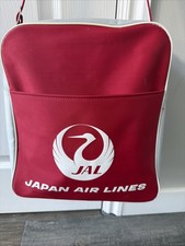Vintage original JAL Japan Air Lines  Travel Shoulder  Bag 12x13x5 picture
