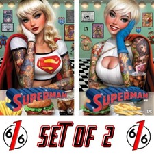 🔥 SUPERMAN 18-19 NATHAN SZERDY 616 DINER TATTOO Variant Set LTD 3000 picture