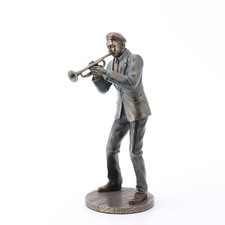 Veronese JAZZ BAND CASUAL TRUMPET PLAYER STATUE,Sculptures & Figurines, Bronze picture