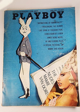 Vintage 1964 Playboy Magazine Magazines June w/centerfold picture