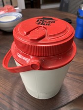 Vintage Pizza Hut Logo 1/2 Gallon Thermos Cooler Jug, Gott 1502 w/ Lid 1980s picture