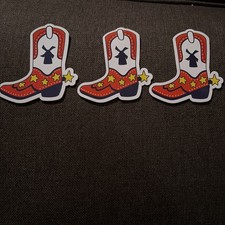 Dutch Bros Limited Edition Cowboy Boot Sticker Rare 5-Star Western Design Lot 3 picture