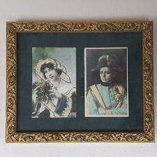 Artsy Antique Framed Photograph Postcards Actress Maude Adams picture