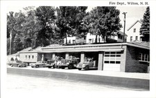 Wilton NH Fire Dept. Merrimack Picture Post Card Co. c1950s-60s Vintage Postcard picture