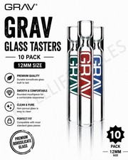 GRAV® 12MM CLEAR TASTER® - PACK OF 10, Larger Bowl, GRAV® Logo Etched Glass picture