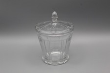 Antique Heisey Glassware Double Rib and Panel #417 Covered Sugar Bowl Jar picture