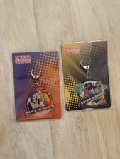 New ROUND1 ONE PIECE PROMO KEYCHAINS Nami Nico Robin Usopp Brook Acrylic Collab picture