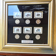 National Wild Turkey 2001 Slam Framed Turkey Stamps & Medallions picture