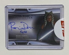 2021 Topps Star Wars Masterwork AUTOGRAPHS ROSARIO DAWSON AHSOKA TANO AUTO picture