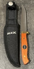 2003 BUCK 727 Battling Bucks Commemorative Fixed Blade Knife Sheath Mint Unused picture