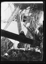 Photo:Piave River Italy 1918 Village House Ruins Woman in Hood picture