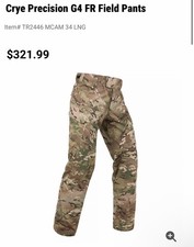 Crye Precision G4 Combat Top and Bottoms Large Regular Multicam picture