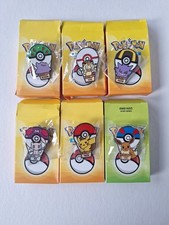 Korea Lotte World Pokemon Collab Pin Badge Pikachu Lot Of 6 Mew Eevee Phantom picture