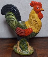 Vaillancourt Folk Art Chalkware Rooster Country/Farmhouse Decor Vintage 1999 picture