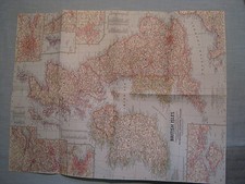 VINTAGE BRITISH ISLES MAP National Geographic July 1958  picture