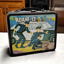 Vintage ADAM-12 Collectible Metal Lunchbox No Thermos picture
