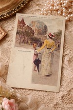1900 Paris Exposition Art Nouveau Globe Celeste Parisiennes Robaudi France Card picture