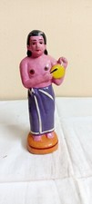 Vintage Traditional Music Drummer Old Pottery Terracotta Mud Figure Idol Statue picture