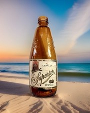 Vintage Cerveza Superior Beer Bottle Mexico Amber Glass No Retornable Label 1970 picture
