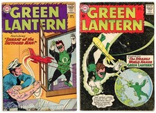 Green Lantern #23 & #24 LOT  1963 DC 1st app Tattooed Man & Shark aka Karshon picture