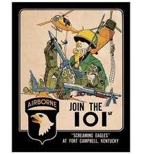 11x14 Vietnam War Paratrooper Recruitment Poster PHOTO 101st US Army Airborne picture