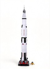 1/144 US NASA Saturn V Rocket Big 3D Model Finished Product Completed Painted picture