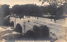 J38/ Niagara Falls New York RPPC Postcard c1910 From Goat Island Bridge 113 picture