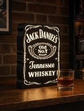Jack Daniel’s Whiskey Bar Sign Light Box 9.5 In Tall picture