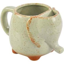 Home-X Elephant Tea/Coffee mug Brand New green speckled color  picture