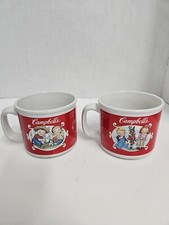 LOT OF 2 - Classic Cambell's Kids Soup Cups Bundle 2002 - Great Condition picture