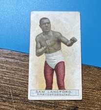 1911 W.D. & H.O. Wills Scissors Back Sam Langford  HOF boxing picture