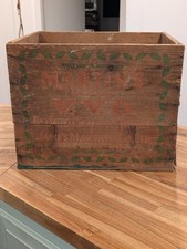 Antique Whisky Crate Wooden Martin’s  James Martin & Co 13x16x12” Holy Christmas picture