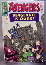 The AVENGERS #20 Marvel Comics September 1965 (Est. VG) 👀 picture