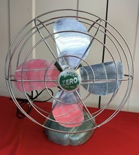 Vtg 1950s ZERO Desk Fan Model 1265R McGraw Electric Bersted 10” Tested Aqua MCM picture