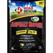 Road Rescue Asphalt Repair Driveway Road Concrete Patch Parking Lot 50 lbs Black picture