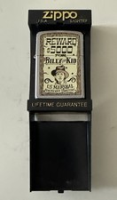RARE BILLY THE KID WANTED POSTER DEAD OR ALIVE ZIPPO LIGHTER NEW NEVER STRUCK picture