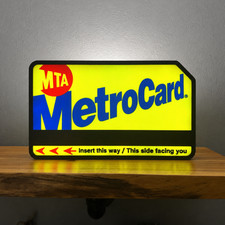 NYC MetroCard light, New York subway light, MetroCard decor, NYC transit decor, picture