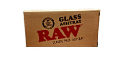 RAW Rolling Papers GLASS ASHTRAY Classic Pack Design  all USA picture
