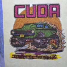 Vtg Porter's Roach Iron-On Decal 1977 Cuda Plymouth The Rat's Hole Art picture