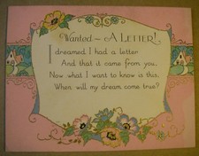 Unused Antique Vintage Spring All Occasions Postcard Card 20s Pink Embossed picture