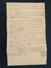 1849 antique LAND DEED sumter district sc BROUGHTON /RICHARDSON history unsigned picture