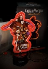 Vintage Captain Morgan Rum Bar Light Neon Man Cave WORKS picture
