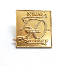 Vintage NTCA 50th Anniversary 1954 2004 Telecom Association Enamel Lapel Pin picture
