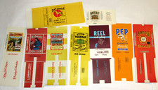 9 UNUSED VTG TOBACCO LABELS DAN PATCH/REEL/OLD SOLDIER/LONG DISTANCE/LAREDO/PEP picture