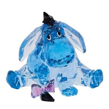 Enesco Facets Disney Winnie The Pooh Eeyore Sitting Figurine 3 Inch Blue NEW picture